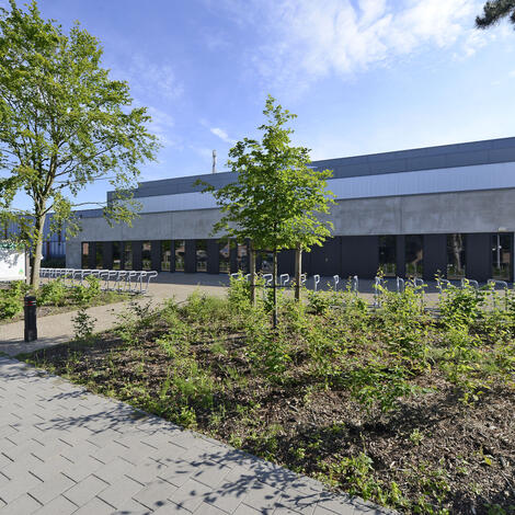 Sporthal Hekers vooraanzicht