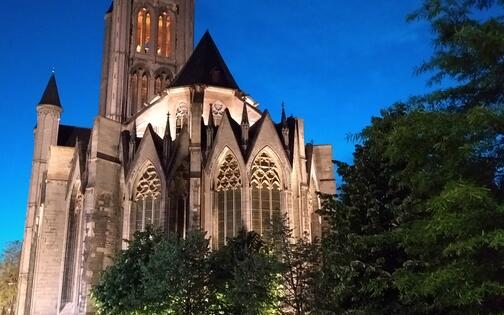 Sint-Niklaaskerk verlicht © Bart Peeters Stad Gent