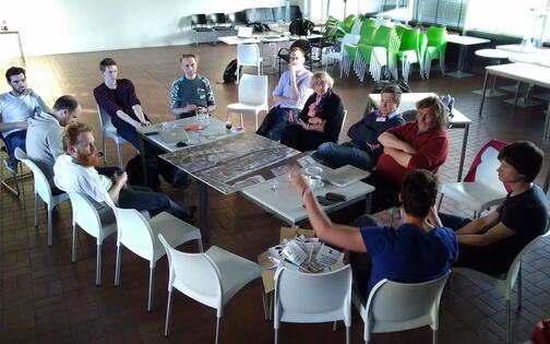 Bijeenkomst van de cocreatievelingen in de meetup-groep "3D-Citygame-Ghent"