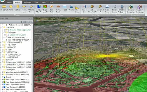 3D-GIS analyse, Stad Gent