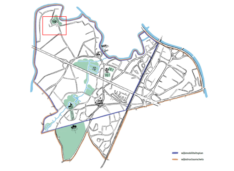 Afbakening WSS en WMP SDW Afsnee - Wijkstructuurschets Sint-Denijs-Westrem – Afsnee
