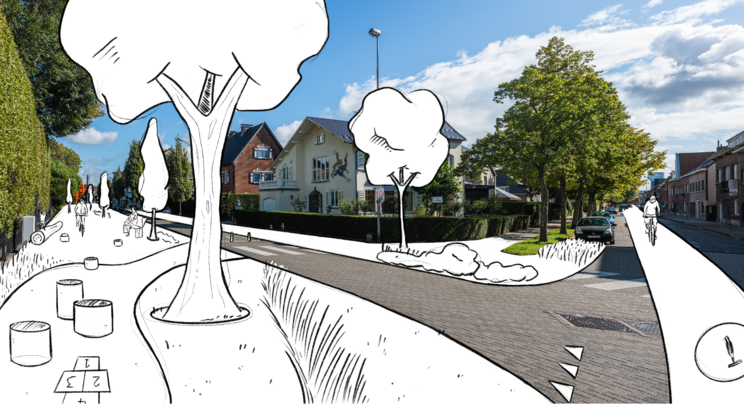 Droombeeld Zoneplan Oud Gentbrugge - Frederik Burvenichstraat