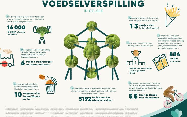 Infographic voedselverspilling too good to go