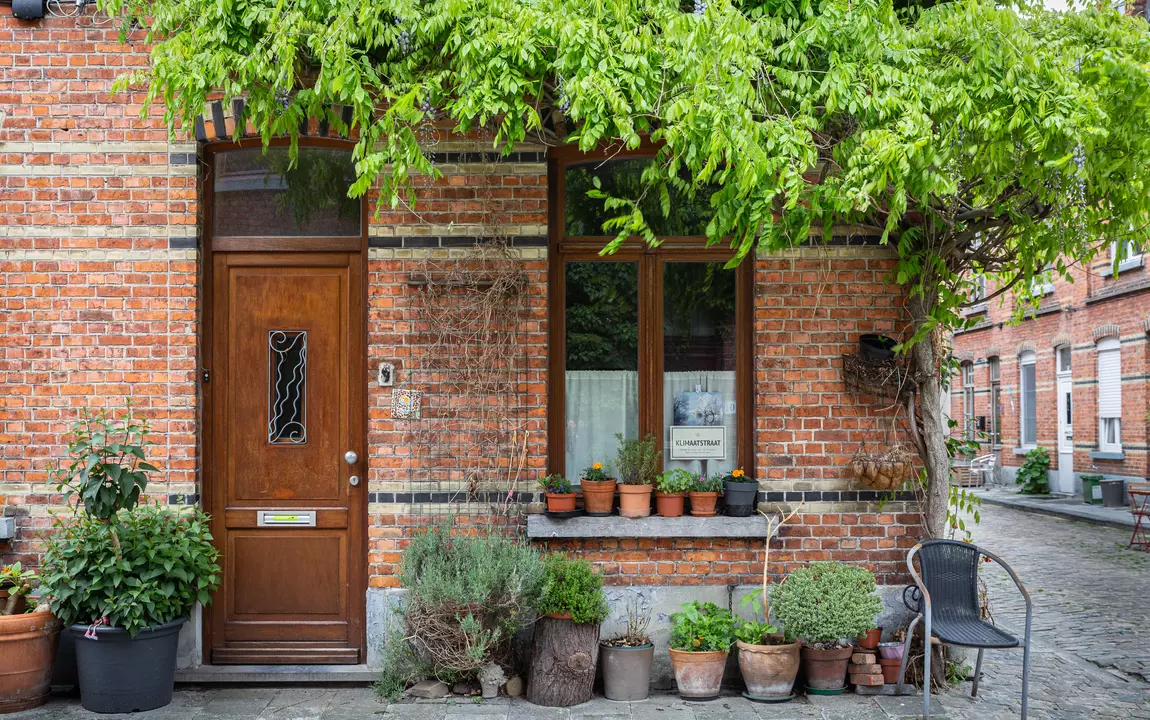 Vergroende gevel van een Gentse woning