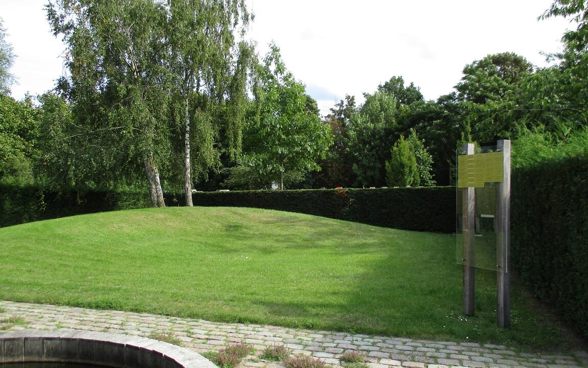 grasveldje op de begraafplaats van Gentbrugge waar de as van overledenen kan uitgestrooid worden