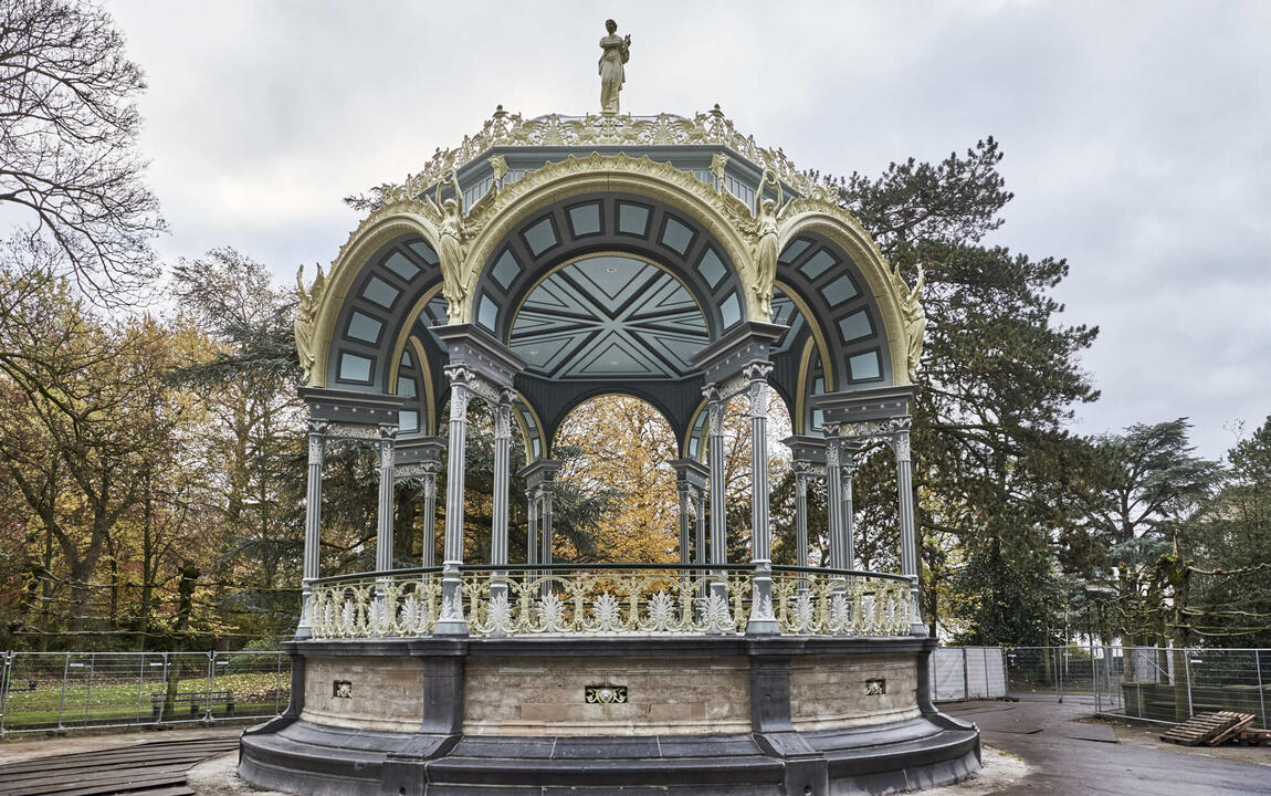 Gerestaureerde kiosk Citadelpark