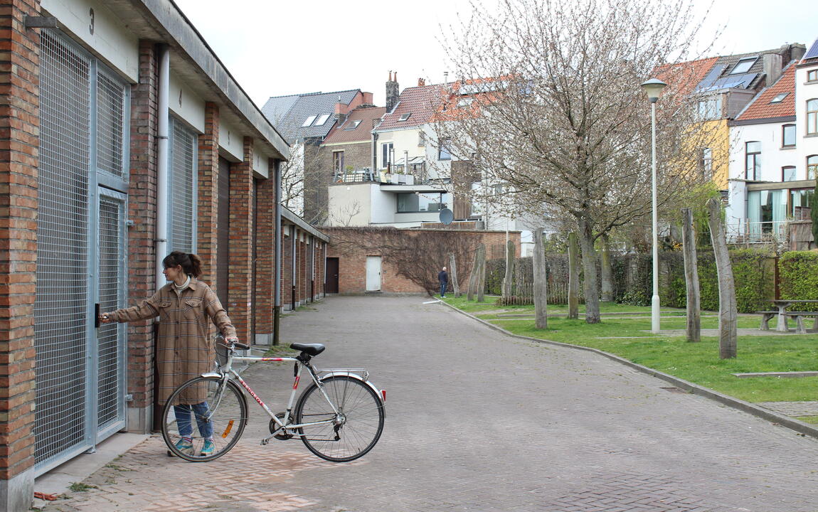 De nieuwe buurtfietsenstalling in de Ham