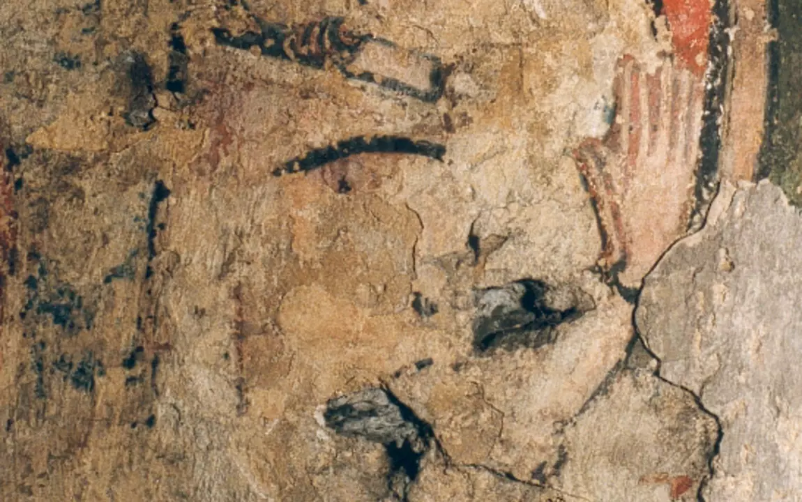 De figuur rechts van Christus