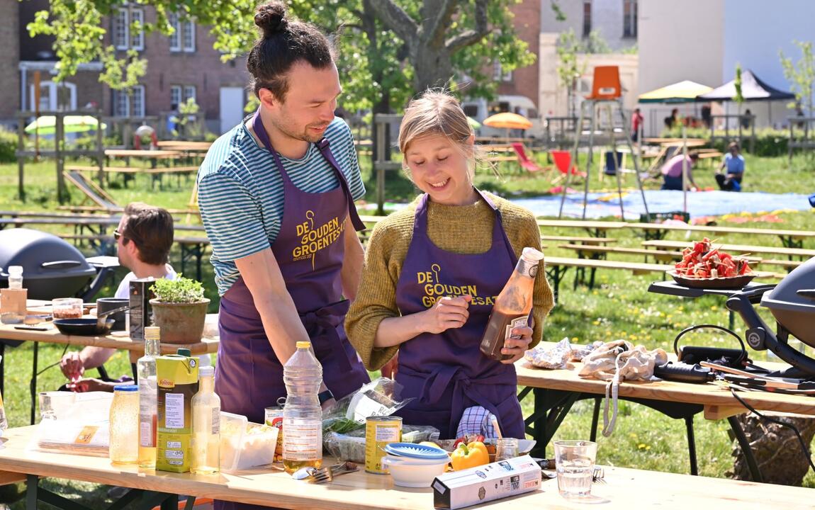 Barbecuewedstrijd Gouden groentesaté