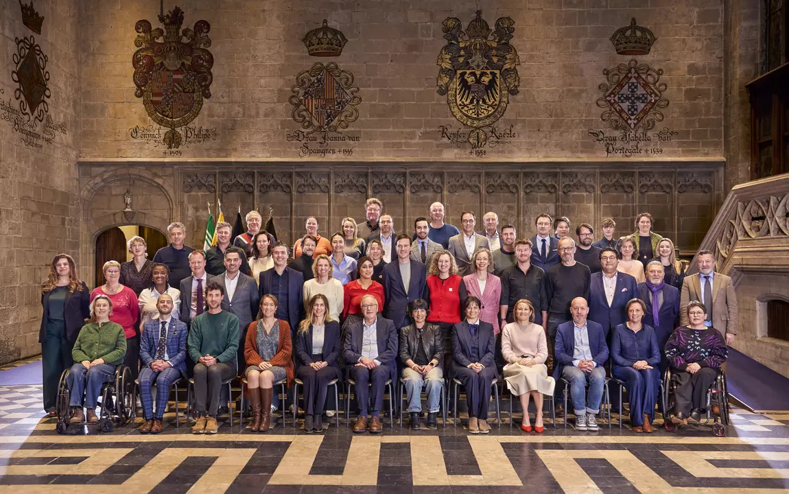 Groepsfoto gemeenteraad januari 2025