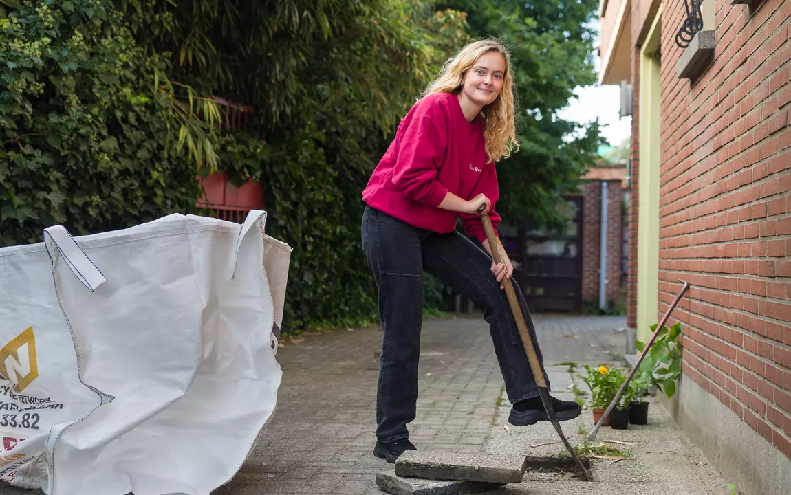 Gratis puinzak voor ontharding