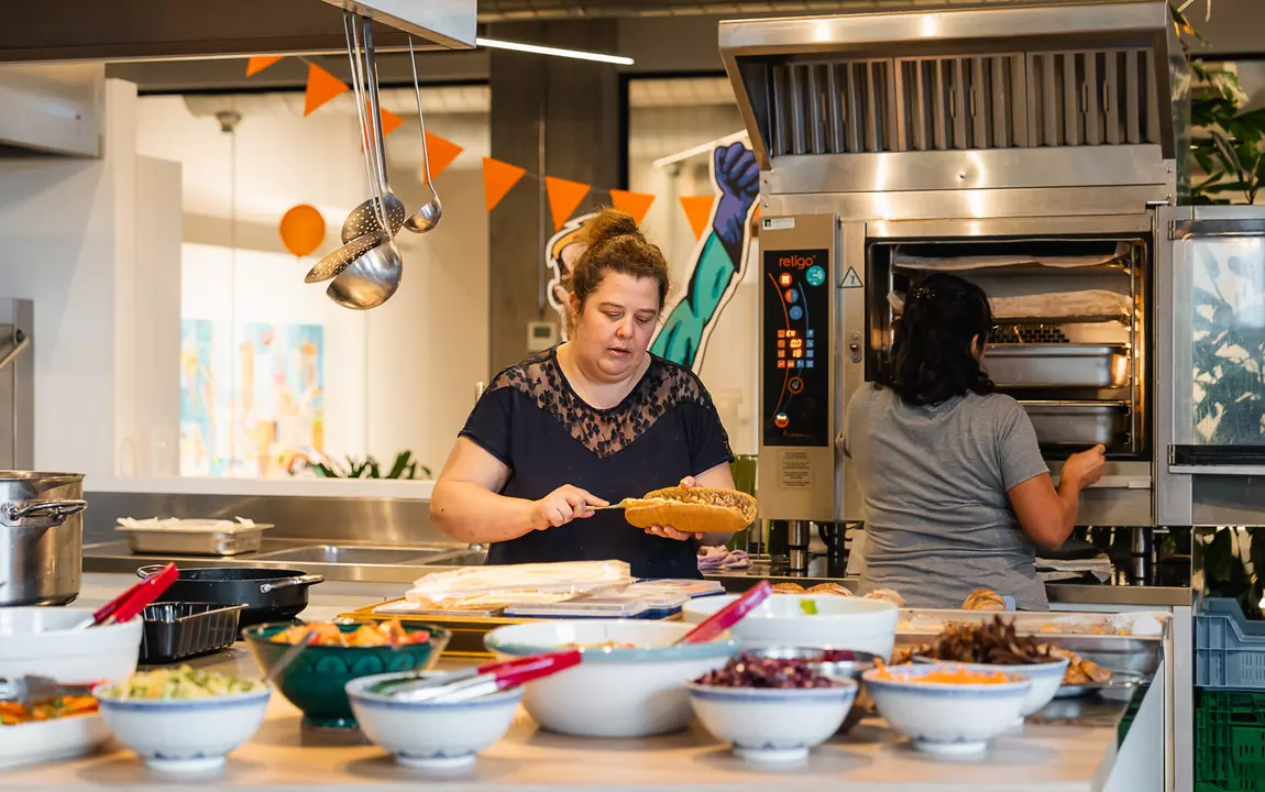 koks in grootkeuken