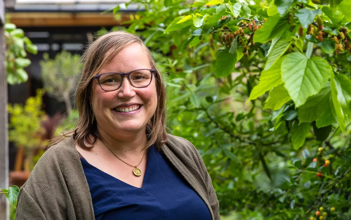 Mart in haar stadstuin