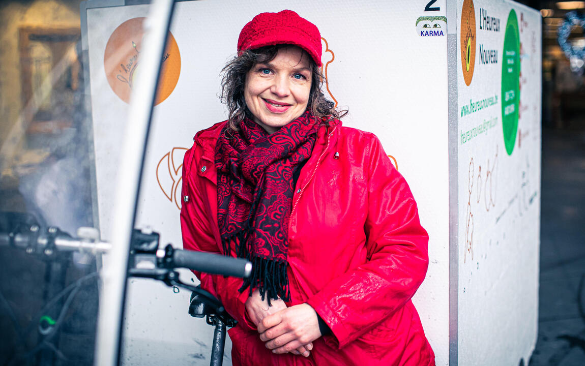 Mieke Bruggeman, coördinator Let’s save food! - Reddingsautomaten