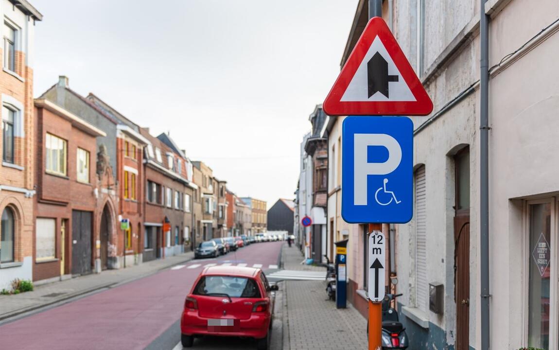 parkeerplaats voor personen met  een handicap