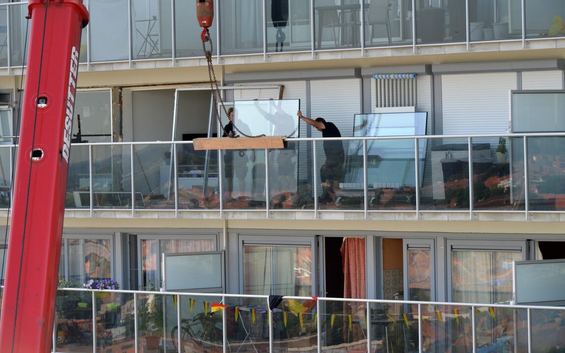 Renovatie van ramen van flatgebouwen