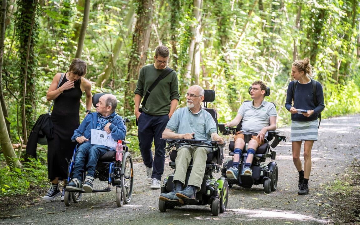 Toegankelijk wandelpad Vinderhoutse Bossen 