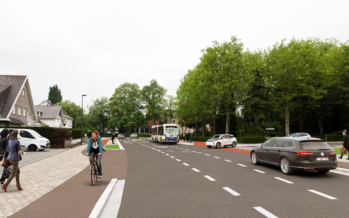 Project Braemkasteelstraat_ toekomstbeeld_ t.h.v. Voordries