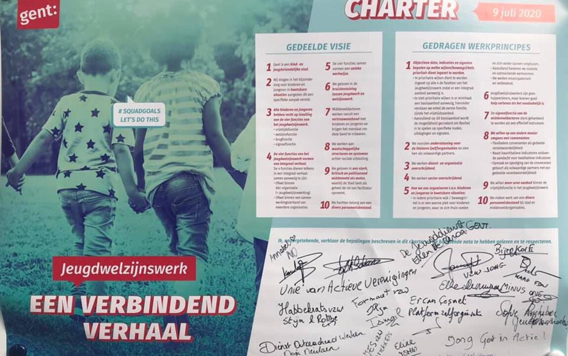 het charter jeugdwelzijnswerk ondertekend