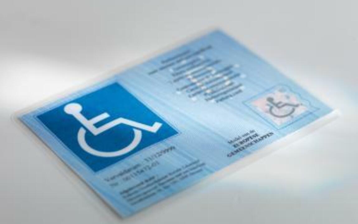 parkeerkaart voor personen met een handicap 