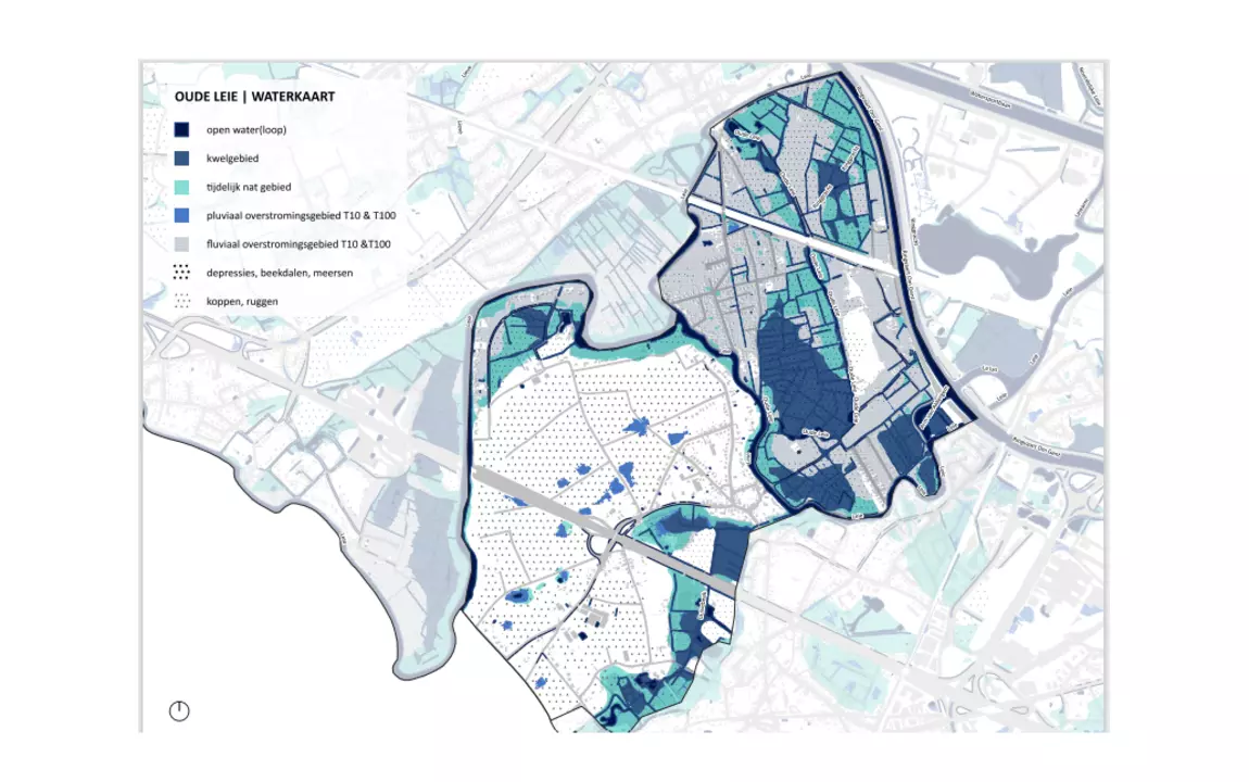 watersysteemkaart Oude leie