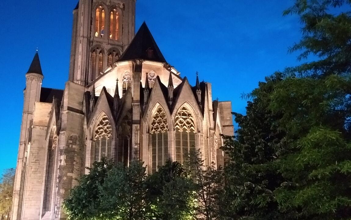 Sint-Niklaaskerk verlicht © Bart Peeters Stad Gent