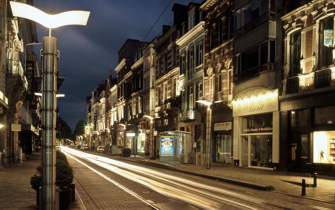 Verlichte Vlaanderenstraat