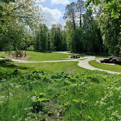 De groene long park De Vijvers