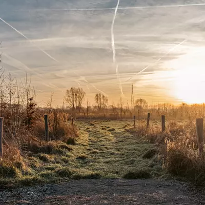 ingang natuurbegraafplek Vinderhoutse Bossen