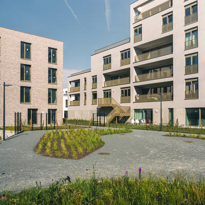 Een beeld van de nieuwe sociale woningen