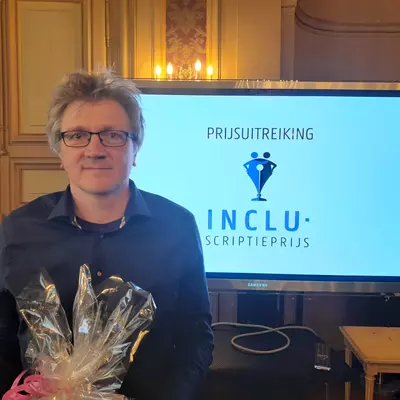 Wim Delanoy tijdens de uitreiking