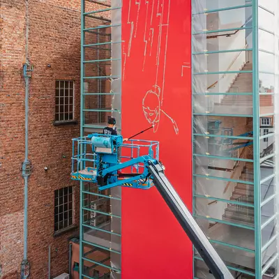 Fred Battle aan de slag bij het Industriemuseum