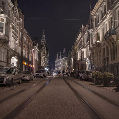 Belfortstraat 's avonds