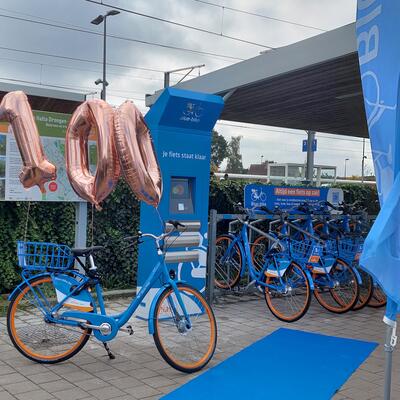 blue bike locatie Drongen