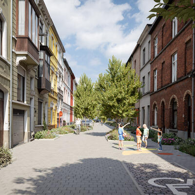 Project Geraard Mercatorstraat_3D visualisatie-Toekomstbeeld 2