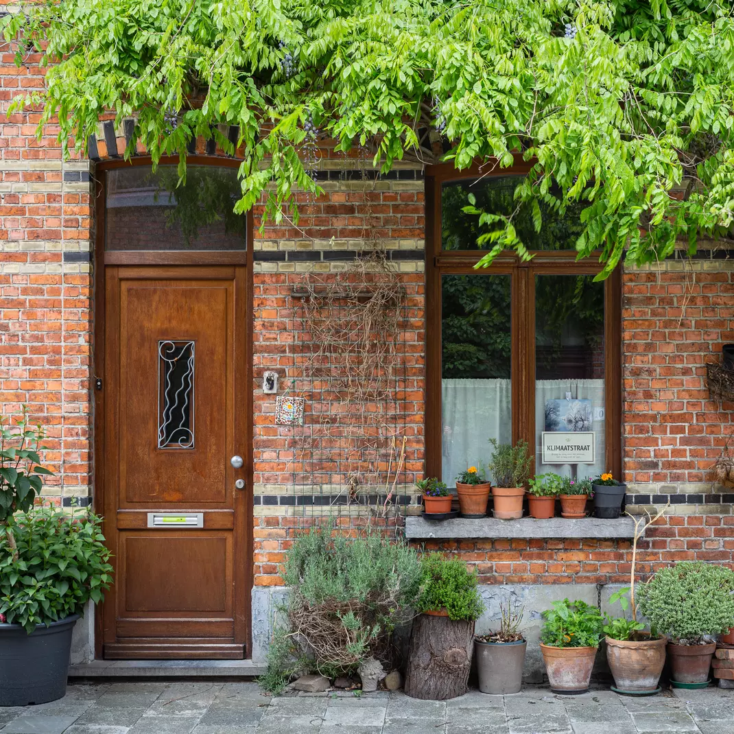 Vergroende gevel van een Gentse woning