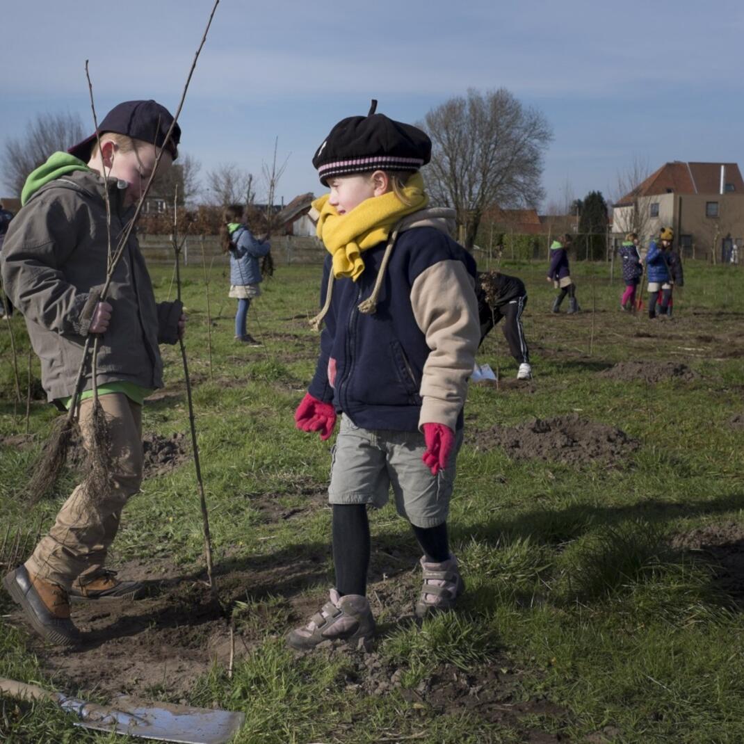 planten speelbos Zwijnaarde - Foto Mark Lebegge