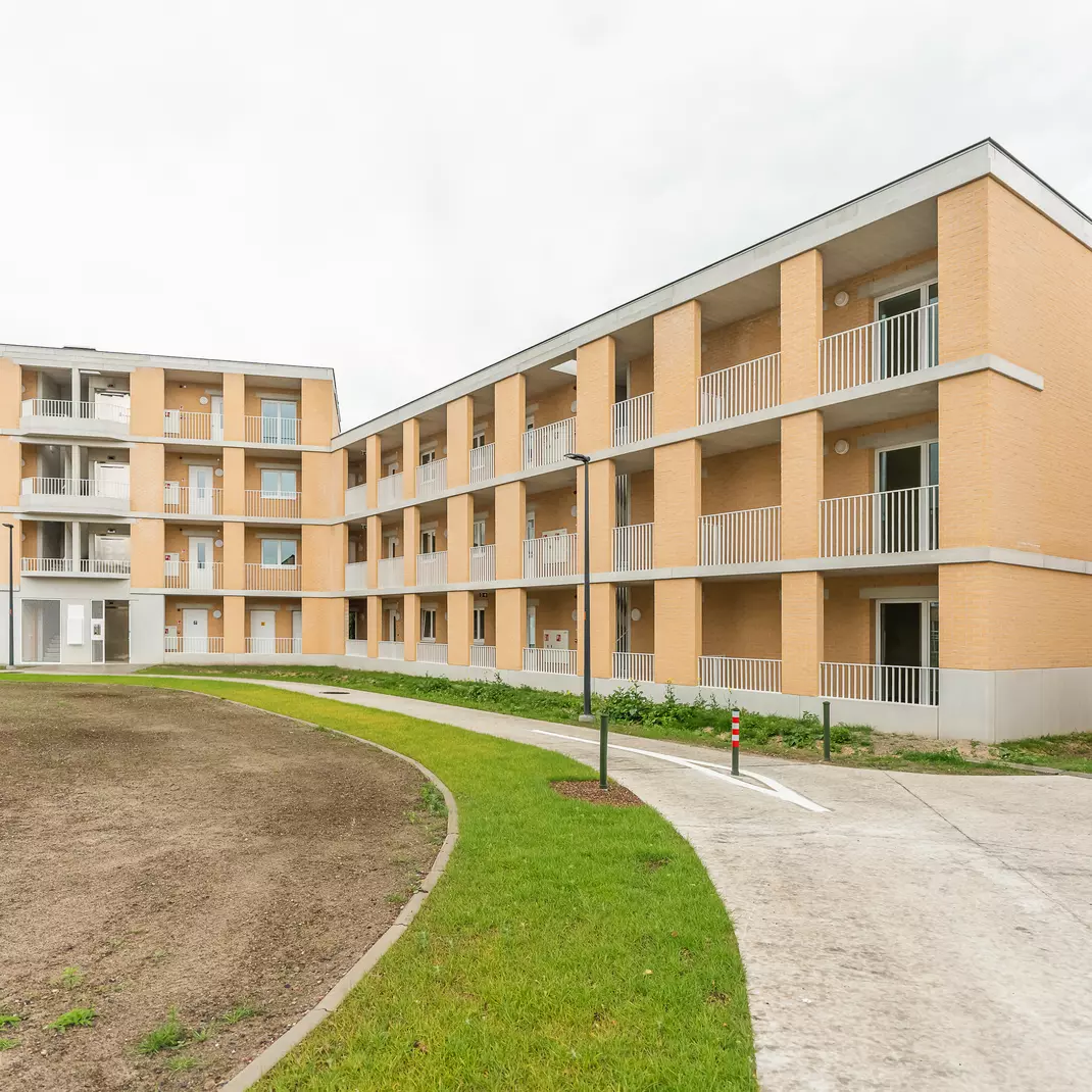 De nieuwe sociale woningen in de Berkhoutsheide