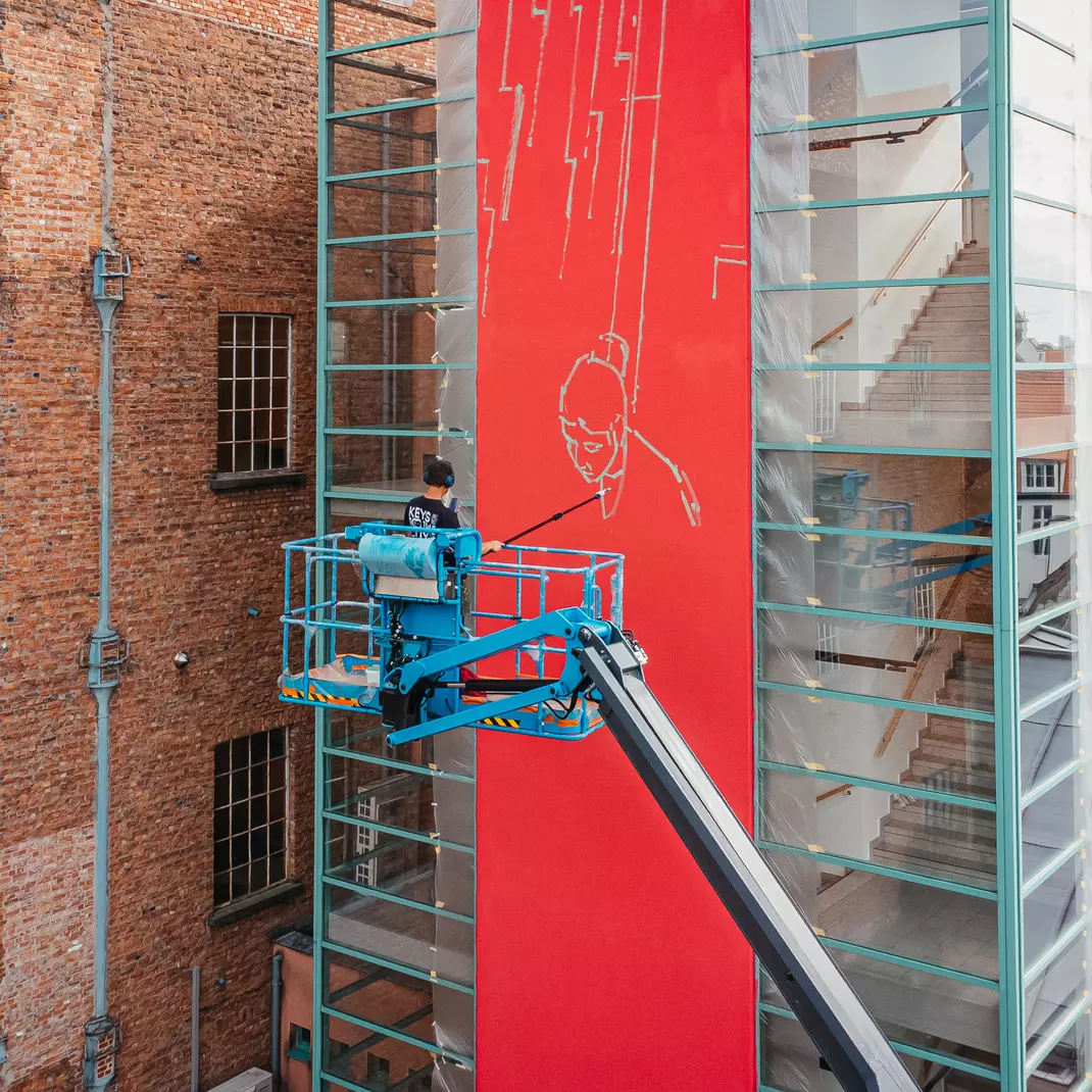 Fred Battle aan de slag bij het Industriemuseum