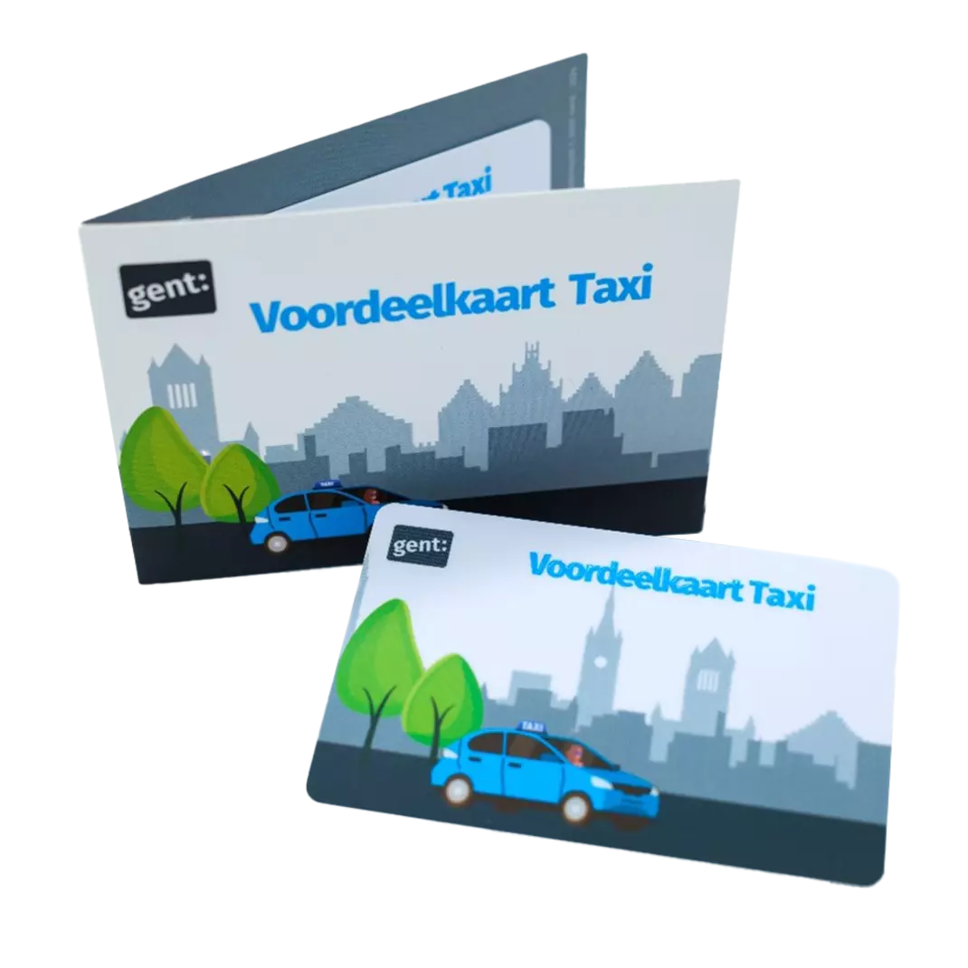 voordeelkaart taxi transparant