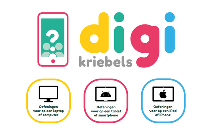 Logo digikriebels, oefeningen voor computer, tablet en smartphone