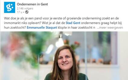 Ondernemen in Gent: Volg ons op Linkedin