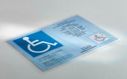 parkeerkaart voor personen met een handicap 