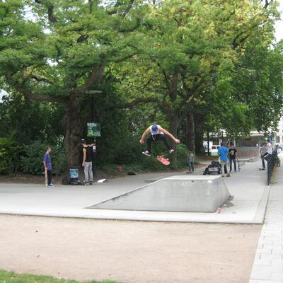 skaters in Koning Albertpark