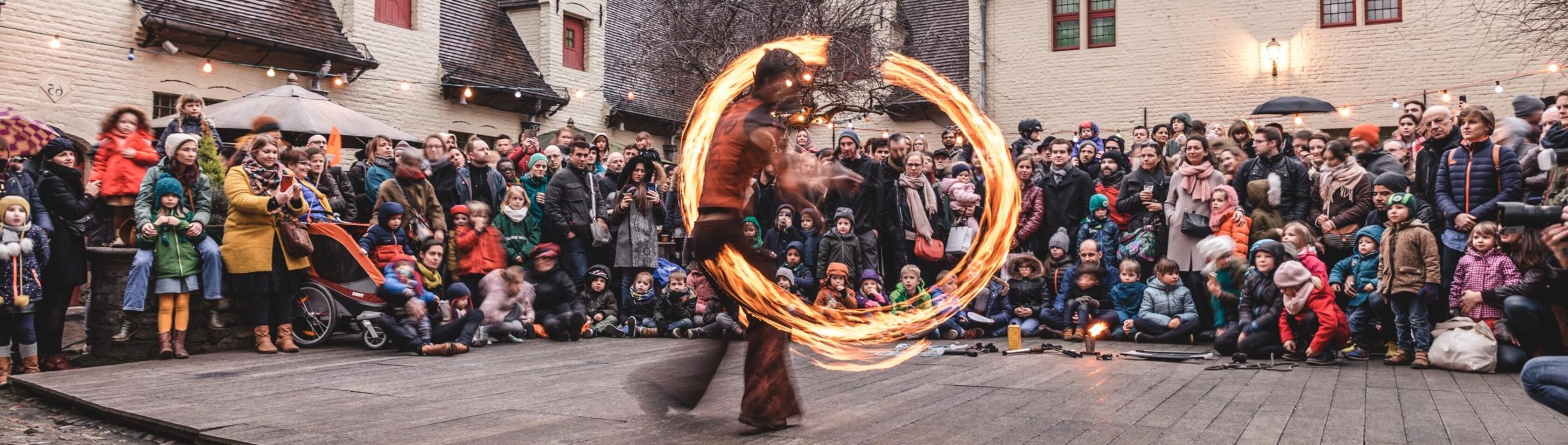 Vuurshow Gentse Feesten Huis van Alijn