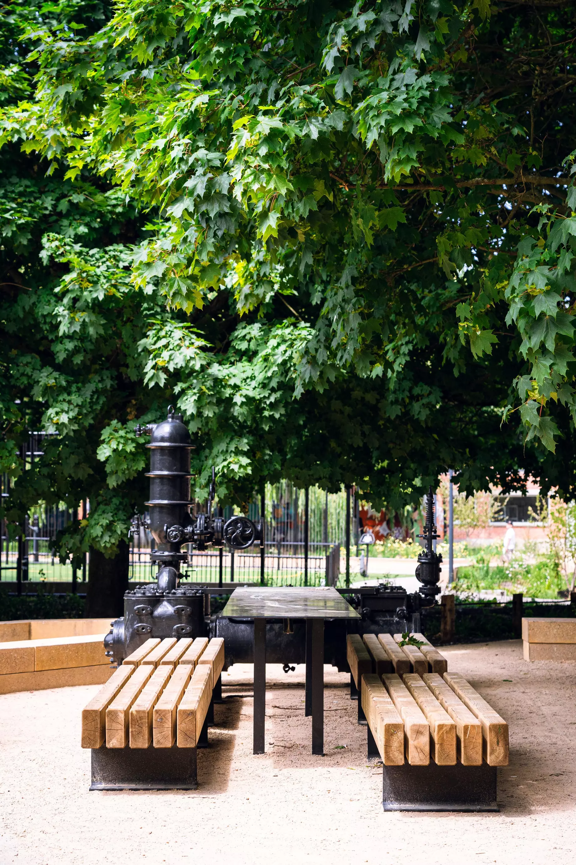 De stoompomp in het Wolterspark