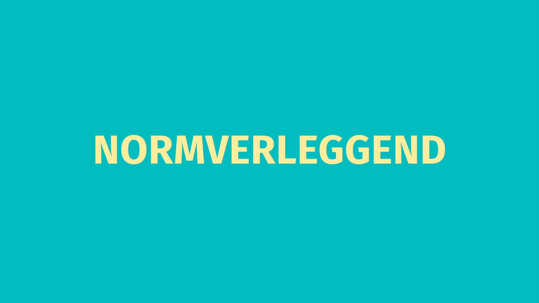 Normverleggend - merk gent - merkwaarde