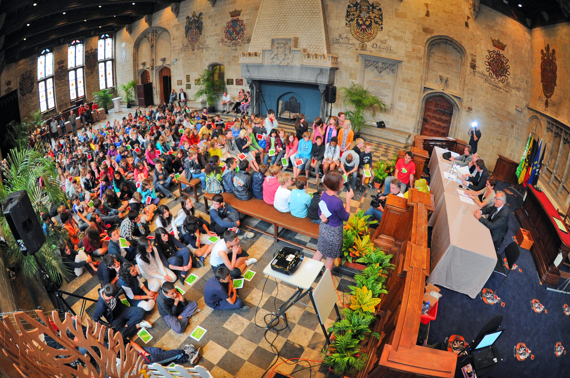 Thuis in het stadhuis