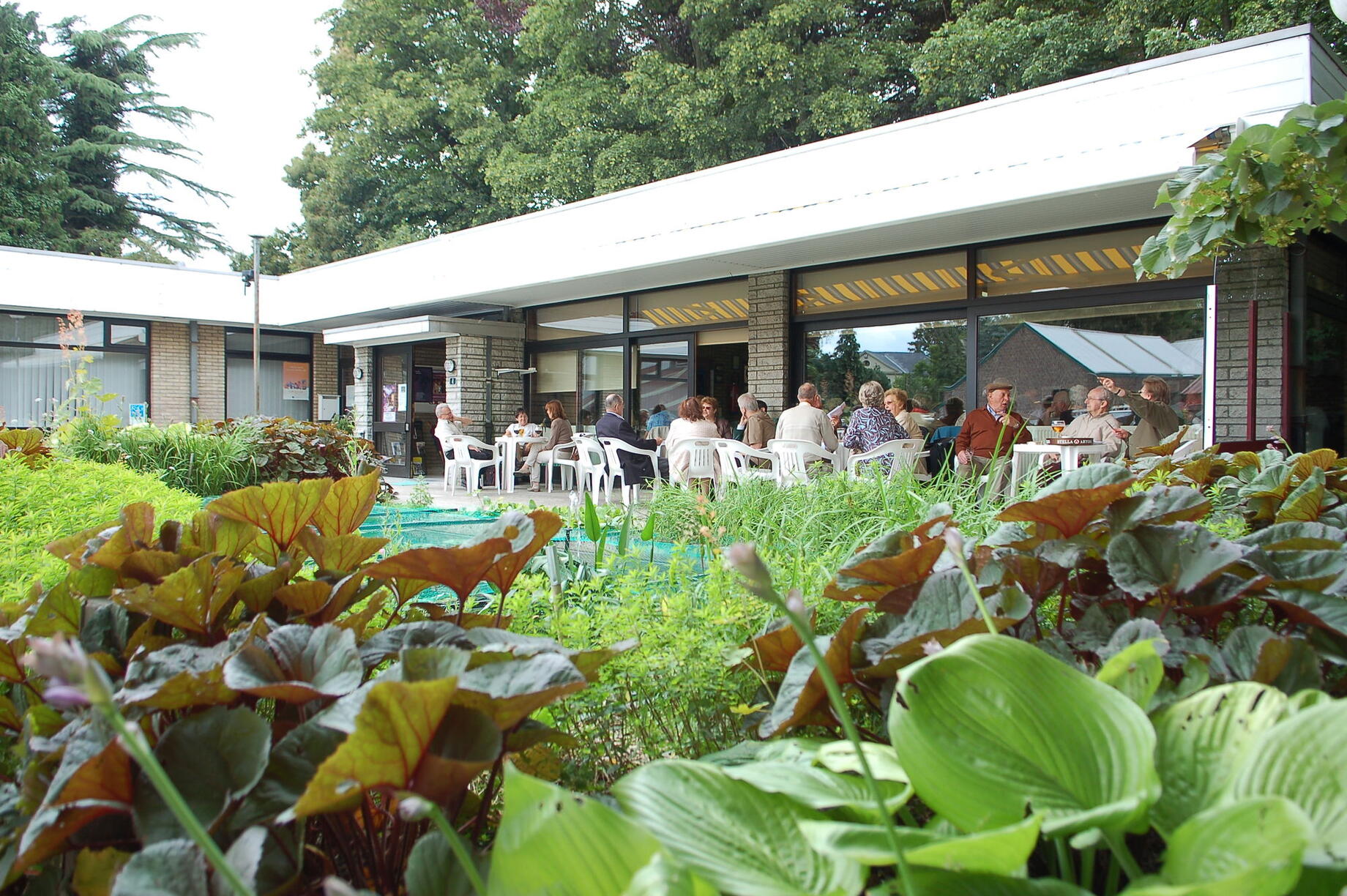 Gezellig op een terras van een Open Huis