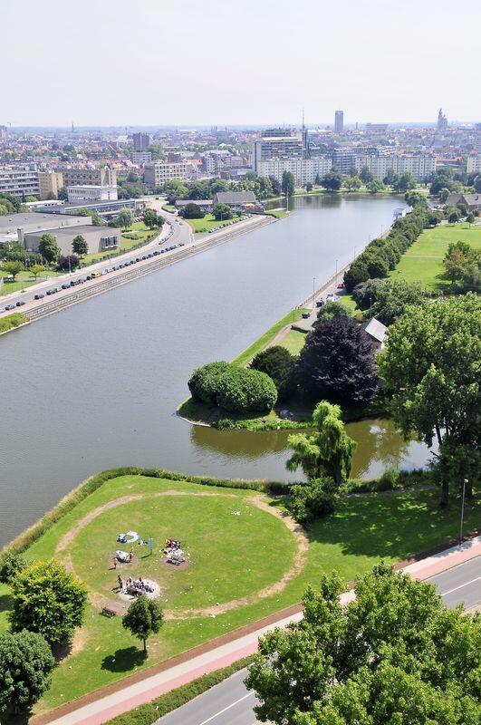 Bovenaanzicht Watersportbaan